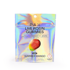PAX Summer Mango Live Rosin Gummies 100mg