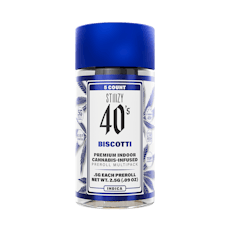 Stiiizy 40's Pre-Rolls 2.5g (5pk) - Biscotti