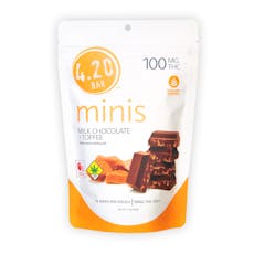 420 MINIS Milk Choc Toffee 10PK