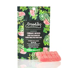 Smokiez Sour Watermelon Fruit Chew Gummies 1pk 100mg