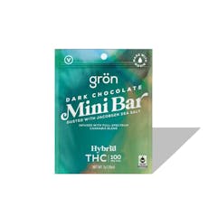 Dark Chocolate Hybrid High Dose Mini Bar 1pk 100mg, Chocolate