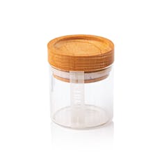 Glass Storage Jar Beech Wood Lid