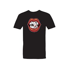 Amazeballs Rolling Stoned Mouth Black Shirt Men's Small