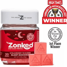 Zzzonked Strawberry Slumber 5mg, Gummies