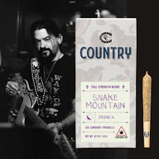 Country Snake Mountain Pack (Indica) 6 x .6g Prerolls 6 Pack 3.6g