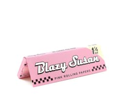 Blazy Susan Pink 1 1/4 Ultra Thin - 50 Leaves Rolling Papers Each