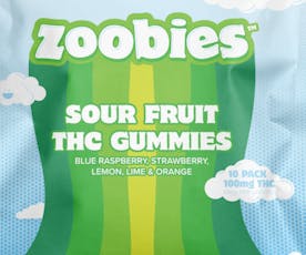 Sour Mixed Fruit (Indica) 100mg, Gummies