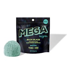 Gron Baja Blaze Mega Rosin Gummy 1pk 100mg