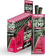 Zig Zag Hemp Cones Shortcake Each, 2 pk
