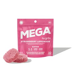 Gron Mega | Strawberry Lemonade Gummies 2pk 100mg