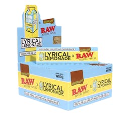 Raw Lyrical Lemonade King Size Organic Hemp Rolling Papers Original