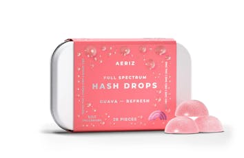 Aeriz 1:1:1 Guava Refresh THC:CBD:CBG Hash Drops Gummy 100mg, 20pk