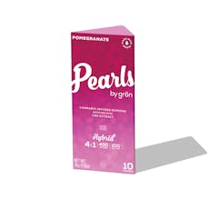 Gron 4:1 Pomegranate Pearls CBD: THC Gummy 100mg, 10pk