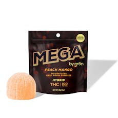 Peach Mango Rosin Mega Pearl 100mg, Gummy