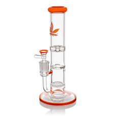 Aleaf 10" Dual Tornado & Honeycomb Tube - Orange - One S Bong Each