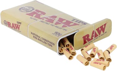 Raw Tips Tips Tin Rolled 100cnt