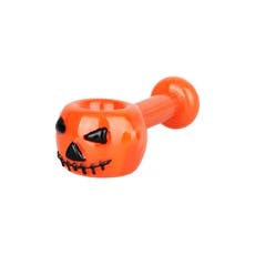 Jack-O-Lantern Glass Spoon Pipe Each