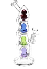 Pulsar Stacks on Stacks Glass Water Pipe | 12.5" | 14mm F Each