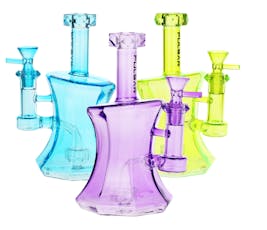 Pulsar Drippy Diamonds Glass Water Pipe | 7.5" | 14mm F Each