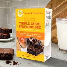 Triple Chocolate Brownie Mix 100mg, Baked Good