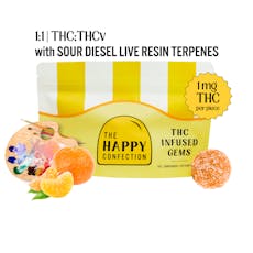 The Happy Confection Creative Clementine 1:1 THC:THCv Gummies 20pk