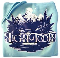 High Tooth Mountains Mint Hoodie Large