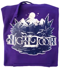 High Tooth Mountains Purple Hoodie X-Large
