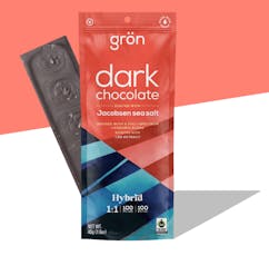 Dark Chocolate 1:1 CBD:THC w/ Sea Salt 10mg | 10 pack, Chocolate Bar