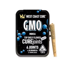 West Coast Cure GMO CUREjoint Mini 6 Pack Pre-Roll Pack 0.35g, 6 Pack