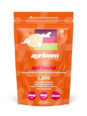 AYRLOOM Sol Burst - Orange Pomegranate 2:1 THC:THCV Gummies 10MG