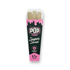 Pop Unbleached Super Sweet 1 1/4 in Cones Each, 6 pk