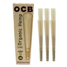 OCB Hemp Cones Each, 3 pk
