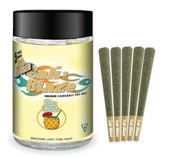 Cali Blaze Pina Colada Infused Mini Pre-Rolls 5 Pack