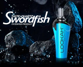 Lookah Swordfish Dab Rig Blue