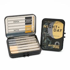 Alchemy Pure Day/Night Non Infused Pre-Rolls 0.5 G x 6 PK
