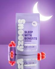 Snoozy Raspberry - Sleep (Sleep With Benefits) 1:1:1 THC:CBN:CBD Gummies 5MG