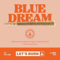 Let's Burn Blue Dream Pre-Roll 1g