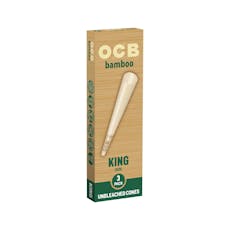 OCB Bamboo - King Unbleached Cone Rolling Papers EACH