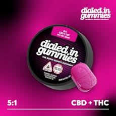 Dialed In Gummies Rocketberry Rosin Gummies 100mg