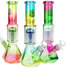 SeshGear Prism Ombre Glass Water Pipe | 10.25" Each