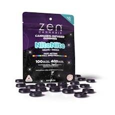 Zen Cannabis NiteNite 1:4 THC:CBN Grape Gummies 20pk
