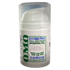OMO Labs Full Spectrum Warming Gel Topical - 500mg THC | 1000mg CBD Lotion 1000MG