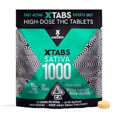 Kikoko XTabs Sativa 20 Pack Tablet 50mg, 20 pack