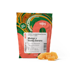 MFNY Mango x Honey Banana Live Resin Gummies Gel-based 100mg, 10pk