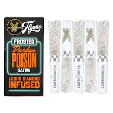 Claybourne Co Durban Poison Infused Preroll 2.5g, 5pk