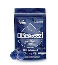 OGeez Sleep Edition - Aquaberry 2:1 CBN Gummies 10mg | 10 Pack