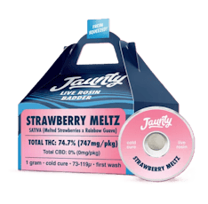 Jaunty Strawberry Meltz Cold Cure Badder Live Rosin 1g
