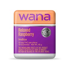 Wana Quick Relaxed Raspberry Gummies 100mg