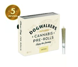 Dogwalkers Play Sour Diesel Infused Pre-Rolls 0.45g | 5 pack