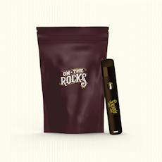 On The Rocks Live Rosin Black Amber Disposable 1g